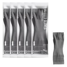 명진 손이 편한 고무장갑, 그레이, 대(L), 5세트 주방용품/고무장갑 반품 최저가 5,800원