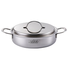 한일스텐레스 뉴아델리오 통오중 전골 냄비 인덕션 IH, 24cm, 실버, 1개 주방용품/냄비/프라이팬 반품 최저가 66,320원