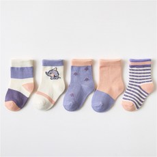 하라로이 남아용 귀여운 코끼리 양말 5켤레 세트 패션의류/잡화/유아동패션 반품 최저가 6,200원