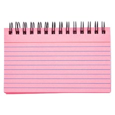 펠리스제이 가로형 칼라 메모 스프링 노트 50매, 핑크, 1개 문구/오피스/학용품/수업준비 반품 최저가 3,420원