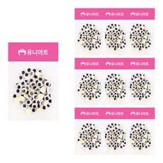 유니아트 1000 접착눈알 10mm 60p, 혼합 색상, 10개입 문구/오피스/미술/화방용품 반품 최저가 6,500원