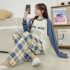 코코드림 여성용 나그랑 체크 홈웨어 상하의 세트 HX999 패션의류/잡화/속옷/잠옷 반품 최저가 16,800원