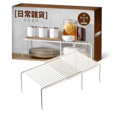 일상잡화 확장형 다용도 정리 선반, 화이트, 1개 주방용품/주방수납/정리 반품 최저가 4,350원