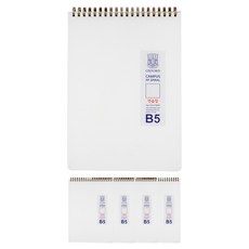 OXFORD 밀크PP 절취스프링 무지 노트 상철 B5 80매, 혼합색상, 5개 문구/오피스/학용품/수업준비 반품 최저가 12,040원