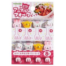 토루네 미미앤오 도시락 꾸미기 뉴 애니멀 포크, 8개, 1세트 주방용품/주방조리도구 반품 최저가 6,210원