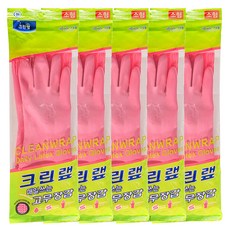 크린랲 매일쓰는 고무장갑, 핑크, 소(S), 5개 생활용품/주방수납/잡화 반품 최저가 9,910원