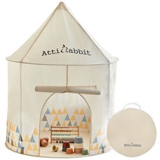 아띠래빗 유아용 튼튼한 인디언 텐트 + 수납가방 세트, 스칸디, 1세트 완구_취미/실내대형완구 반품 최저가 20,720원