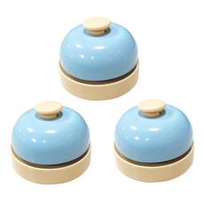 코히모 다용도 호출벨 컬러 콜벨 보드게임 벨 3개 세트 4W089, 블루, 1세트 완구_취미/보드게임 반품 최저가 8,130원