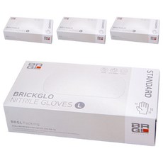 브릭글로 스탠다드 니트릴장갑 100p, 화이트, 대(L), 4개 주방용품/일회용품/종이컵 반품 최저가 26,930원