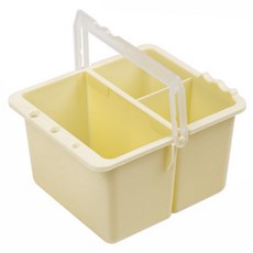 칸막이 편리한 플라스틱 미술 물통 2in1, 옐로우 문구/오피스/미술/화방용품 반품 최저가 6,610원