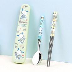 산리오 포차코 주니어 슬림진공 수저케이스3P세트 주니어수저세트 아동수저세트 도시락수저세트, 1개 출산/유아동/이유용품/유아식기 반품 최저가 6,230원