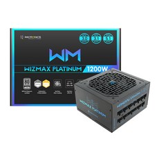 WIZMAX 1200W 80PLUS PLATINUM 풀모듈러 ATX 3.1, MWM1200PTF12F 가전디지털/PC부품 반품 최저가 213,880원
