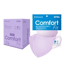 웰킵스 컴포트핏 세이프 보건용 컬러 마스크 중형 새부리형 KF94, 1개입, 25개, 라벤더 생활용품/건강/의료용품 반품 최저가 13,200원