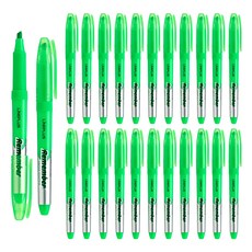 라인플러스 리멤버 형광펜, 그린, 24개 문구/오피스/학용품/수업준비 반품 최저가 5,220원
