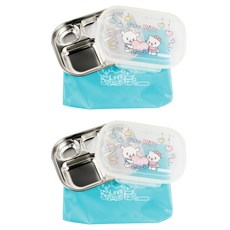 아이조움 아동용 티로미로 하트 스텐 4면 식판 + 도시락 가방 세트, 혼합색상, 2세트 출산/유아동/이유용품/유아식기 반품 최저가 21,310원