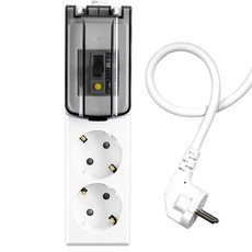 써지오 고용량 누전차단용 멀티탭 2구 WI-MC1627, 3m, 화이트 + 블랙, 1개 가전디지털/PC주변기기 반품 최저가 21,800원