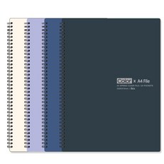 아이비스 컬러PP 스프링 클리어화일 4종 세트 12383 20p, 크림 + 퍼플 + 네이비 + 다크크레이, 1세트 문구/오피스/학용품/수업준비 반품 최저가 14,730원