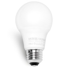 번개표 원하 LED 전구 8W 화이트, 주백색, 1개 홈인테리어/생활전기용품 반품 최저가 2,160원