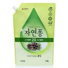 [비건라이프] 자연퐁 찌든때 걱정없는 솔잎 주방세제 파우치형, 1.18L, 1개 생활용품/청소/주방세제 반품 최저가 3,330원