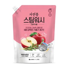 자연퐁 스팀워시 4X 애플향 주방세제, 1L, 1개 생활용품/청소/주방세제 반품 최저가 4,080원