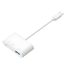 아이엠듀 C타입 3 in 1 USB TF SD카드 리더기, 화이트, 1개 가전디지털/휴대폰 액세서리 반품 최저가 3,930원
