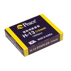 피스코리아 H-13/15mm 스테플러 심, 1개, 13호침 문구/오피스/사무용품 전문관 반품 최저가 1,830원