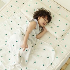 밤부베베 아동용 얌얌쑥쑥 포시즌 쿨매트 리버시블, 브로콜리 베이지 출산/유아동/유아동침구 반품 최저가 56,730원