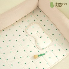 밤부베베 아동용 얌얌쑥쑥 포시즌 쿨매트 리버시블, 브로콜리 베이지 출산/유아동/유아동침구 반품 최저가 27,410원