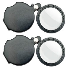 코히모 휴대용 포켓 접이식 미니 초경량 돋보기 10배율 4W132 80mm, 2개, 블랙 헬스_건강식품/건강/의료용품 반품 최저가 5,690원