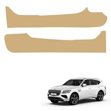 메이튼 차량용 제네시스 GV80 튜닝 가죽 순정 컬러 SC 기어사이드 커버, 새들브라운, 1개 자동차용품/인테리어 반품 최저가 19,050원