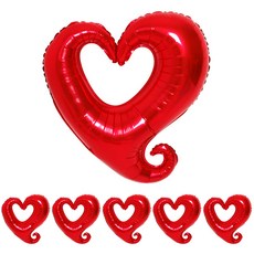조이파티 하트프레임 은박풍선 소, 레드, 6개 문구/오피스/파티/이벤트 반품 최저가 7,010원