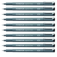 스테들러 피그먼트 라이너 308 잉크펜 0.7mm, 블랙, 10개입 문구/오피스/필기류 반품 최저가 19,750원