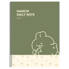 포포팬시 1000 햄치 데일리 노트, 그린, 10개 문구/오피스/학용품/수업준비 반품 최저가 10,000원
