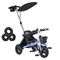 삼천리자전거 2024 VITAMIN TRIKE 세발자전거 77cm + 실내보관 휠커버 세트, 포그블루, 1개 출산/유아동/완구/교구 반품 최저가 83,700원