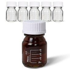 미르 헥사 눈금 유리병 MW100, 100ml, 6개 주방용품/밀폐저장/도시락 반품 최저가 9,700원