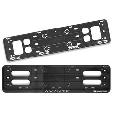 현대모비스 차종별 번호판 가드 세트 아반떼, 1세트, 블랙 자동차용품/익스테리어 반품 최저가 13,620원