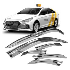 택시전용 크롬 썬바이저 6p 세트, 소나타 뉴라이즈, 실버 자동차용품/익스테리어 반품 최저가 44,610원