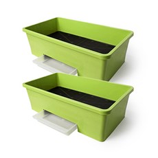 플라팜 베란다 텃밭화분 20L, 그린, 2개 홈인테리어/원예/가드닝 반품 최저가 20,200원