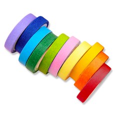 레더스 무지개 마스킹 테이프 10종 세트 7mm x 3.5m, 혼합색상, 1세트 생활용품/생활잡화 반품 최저가 4,310원