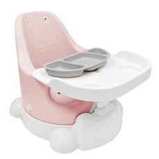 젤리맘 유아용 무나 부스터체어 + 트레이 + 카트 + 흡착식판 세트, 피치핑크(체어), 그레이(식판) 출산/유아동/이유용품/유아식기 반품 최저가 47,600원