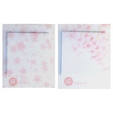 라이프포인트 봄벚꽃 시리즈 디자인 메모지 2p 03 세트, 03, 08, 1세트 문구/오피스/학용품/수업준비 반품 최저가 1,470원