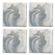 주앤지 대리석 마블 티코스터 사각, 마블그레이, 4개 주방용품/덮개/받침 반품 최저가 8,500원