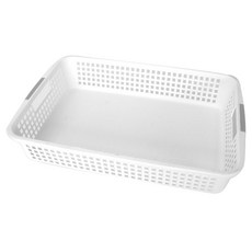 데코 다용도 직사각 바구니 345 x 230 x 70 mm, 화이트, 1개 홈인테리어/바구니/바스켓 반품 최저가 2,480원