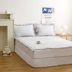 플로라침구 리플 시어서커 여름 침대패드, 라이트그레이 홈인테리어/FW 침구샵 반품 최저가 25,900원