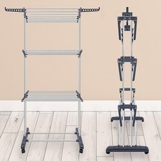 온모아 이동접이식 빨래건조대, 그레이 홈인테리어/청소/세탁용품 반품 최저가 17,600원