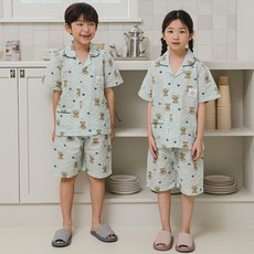 찌니야 아동용 테디베어 잠옷 반팔 상하 세트 출산/유아동/유아동패션 반품 최저가 33,820원