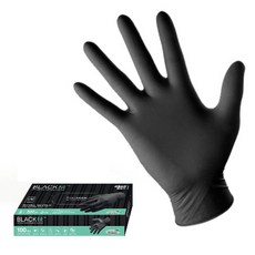 크린스킨 다용도 일회용 니트릴장갑 100p, 블랙, 소(S), 1개 주방용품/일회용품/종이컵 반품 최저가 6,910원