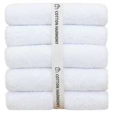 코튼하모니 프리미엄 호텔수건 200g 40수 코마사, 스노우화이트, 5개 홈인테리어/수건/타월 반품 최저가 20,830원