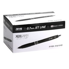 자바펜 제트 라인 볼 포인트 펜 0.7mm, 검정, 144개 문구/오피스/필기류 반품 최저가 45,270원