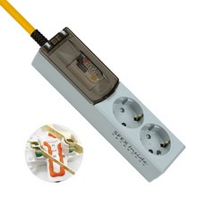 루넥스 자동소화 고용량 누전차단 ELB 멀티탭 2구, 3m, 그레이, 1개 홈인테리어/생활전기용품 반품 최저가 22,750원